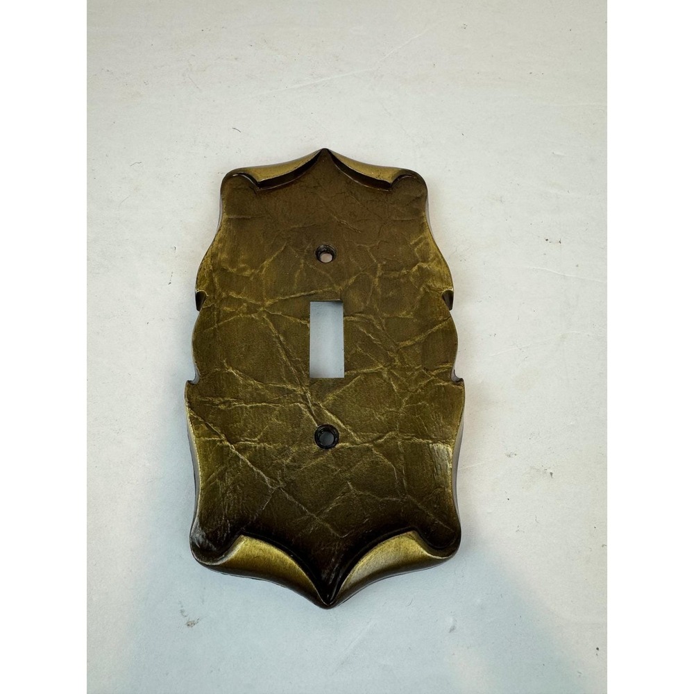 Vintage America Antique Brass Single Toggle Light Switch Plate Cover Carriage